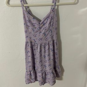 HOLISTER PURPLE FLOWER DRESS